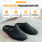 KOMFORTY® Hausschuhe - Warme Füße mit natürlicher Wolle