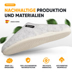 KOMFORTY® Hausschuhe - Warme Füße mit natürlicher Wolle