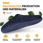 KOMFORTY® Hausschuhe - Warme Füße mit natürlicher Wolle