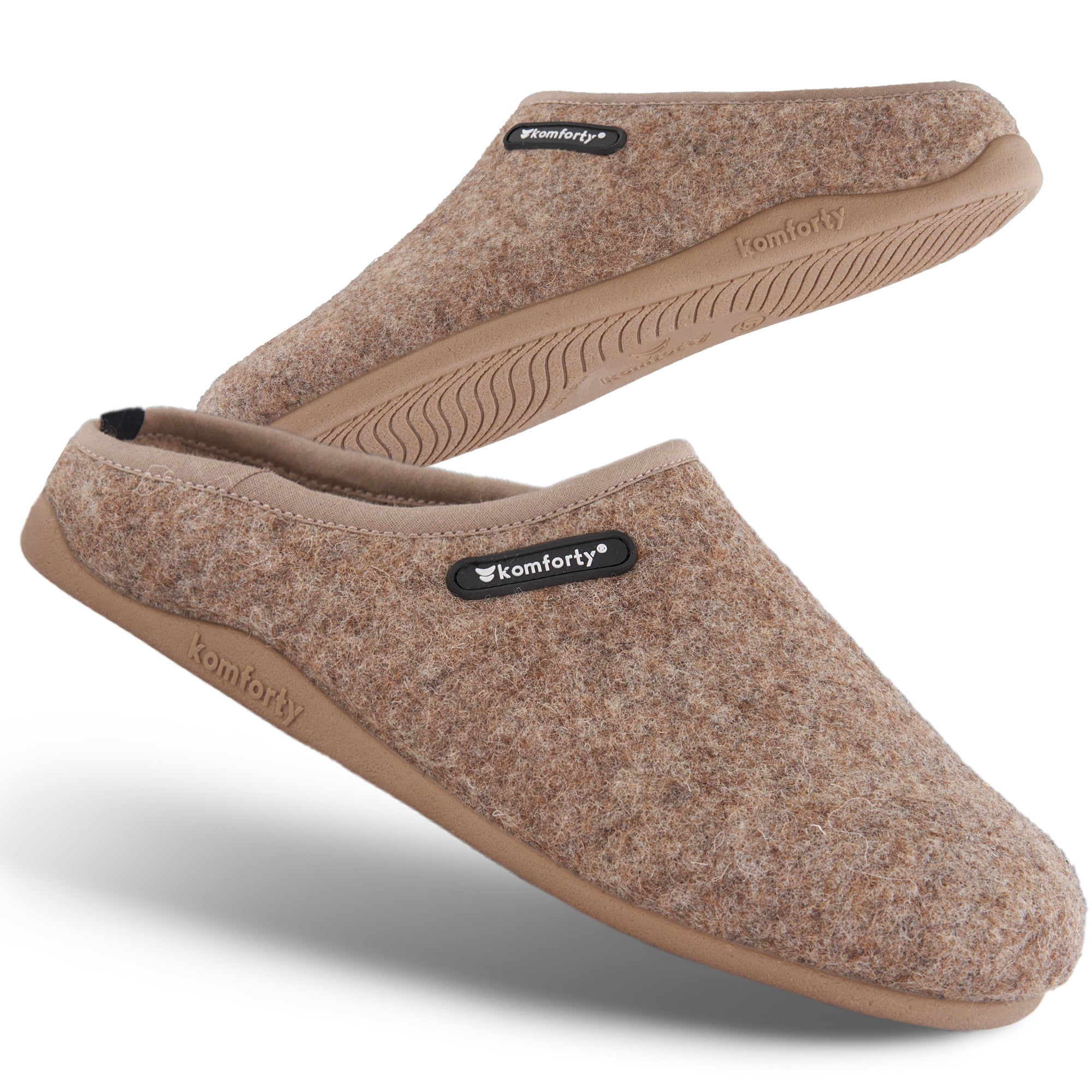 KOMFORTY® Hausschuhe - Warme Füße mit natürlicher Wolle