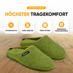 KOMFORTY® Hausschuhe - Warme Füße mit natürlicher Wolle